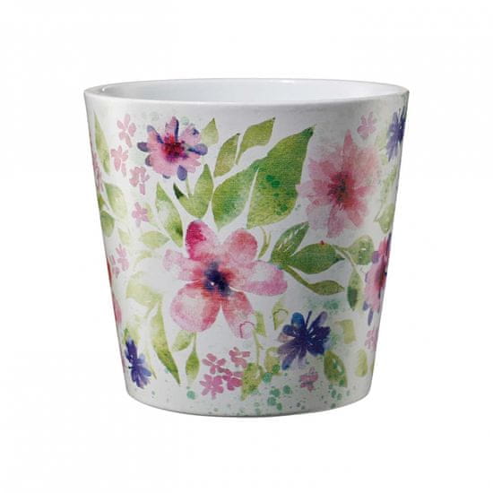 AB LINE 39201SG Keramický obal na kvetináč Aquarell Flower 14 cm