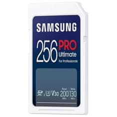 SAMSUNG Paměťová karta SDXC PRO Ultimate 256GB (200R/ 130W) + USB adaptér