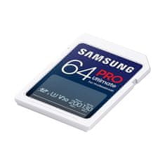 SAMSUNG Paměťová karta SDXC PRO Ultimate 64GB (200R/ 130W) + USB adaptér