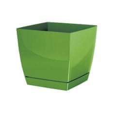 Prosperplast kvetináč 21x21cm Coubi Square P DUKP210-370U olivový plastový PROSPERPLAST