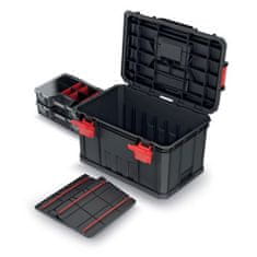 Prosperplast box na náradie s organizérom 53x35,5x31cm MODULAR SOLUTION KMS553530R2-S411 čierny Kistenberg