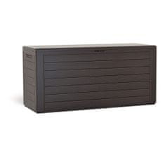 Prosperplast box záhradný 116cm-280l WOODEBOX MBWL280-440U umbra plastový PROSPERPLAST