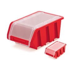 Prosperplast box úložný uzatvárateľný 155x100x70mm TRUCK PLUS KTR16F-3020 červený plastový Kistenberg