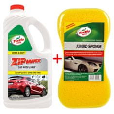 Turtle Wax šampón+vosk TW Zip Wax 1000ml + špongia JUMBO