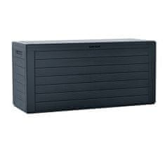 Prosperplast box záhradný 116cm-280l WOODEBOX MBWL280-S433 antracit plastový PROSPERPLAST