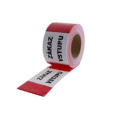 Levior páska varovacia 200m červeno-biela ZÁKAZ VSTUPU SK / fólia výstražná