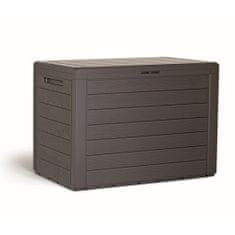 Prosperplast box záhradný 78cm-190l WOODEBOX MBWL190-440U umbra plastový PROSPERPLAST