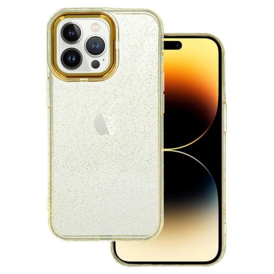 FORCELL Pouzdro Protect Gold Glitter iPhone 12 / 12 Pro Zlaté