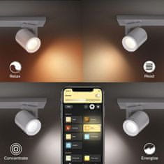 Philips Hue Bluetooth White and Color Ambiance bodové svietidlo Philips Argenta 50622/48/P7 chrómové GU10 2x5.5W