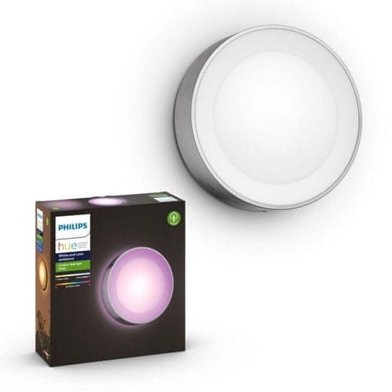 Philips Hue LED White and Color Ambiance Vonkajšie nástenné svietidlo Philips Daylo 17465/47/P7 1x15W chrómové