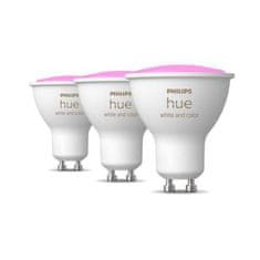 Philips Hue Bluetooth LED White and Color Ambiance set 3ks žiaroviek Philips 8719514342767 GU10 4,3W 350lm 2000-6500K RGB stmievateľné