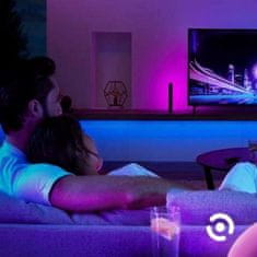 Philips Hue LED Opasok White and Color Ambiance 1m Lightstrips plus Philips BT 8718699703448 11W 800lm 2000-6500K RGB, biely s konektorom a Bluetooth