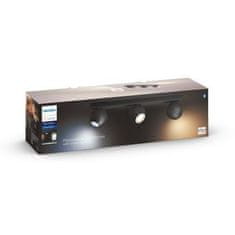 Philips Philips HUE WA Buckram bodové LED svietidlo 3x GU10 5W 350lm 2200-6500K IP20, čierne plus ovládač