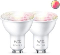 WiZ WiZ SET 2x LED žiarovka GU10 PAR16 4,9W (50W) 345lm 2700-6500K RGB IP20, stmievateľná