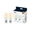 WiZ SET 2x LED žiarovka E27 A60 Filmant 7W (60W) 806lm 2700-6500K IP20, stmievateľné