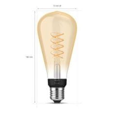 Philips Philips HUE white LED Filament žiarovka E27 ST72 7W 550lm 2100K IP20, stmievateľná