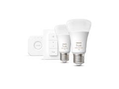 Philips Philips HUE sada Bridge plus 2x WACA LED žiarovka E27 A60 9W 1100lm 2000-6500K RGB IP20 plus ovládač