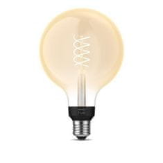 Philips Philips HUE white LED Filament žiarovka E27 G125 7W 550lm 2100K IP20, stmievateľná