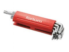 Fortum L-kľúče TORX, sada 9ks, 10-50