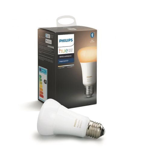 Philips Hue Bluetooth LED White Ambiance žiarovka E27 A19 9W 806lm 2200K-6500K