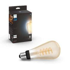 Philips Hue Bluetooth LED White Ambiance filamentová žiarovka Philips 8719514301504 E27 ST72 7W 550lm 2200-4500K čierna, stmievateľná