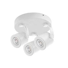 AZZARDO Stropné bodové prisadené svietidlo AZzardo Bross Arm 3 Round white AZ3504 GU10 3x35W IP20 30cm biele