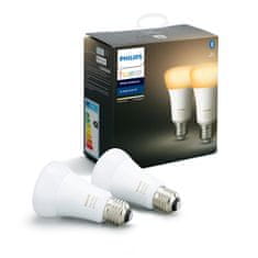 Philips Hue Bluetooth LED White Ambiance žiarovka E27 A19 6W 806lm 2200K-6500K set 2 ks