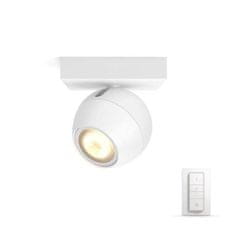 Philips Hue White Ambiance Bodové svietidlo Philips Buckram BT 50471/31/P6 LED GU10 1x5W 350lm 2200-6500K 230V, biele s diaľkovým ovládačom a Bluetooth