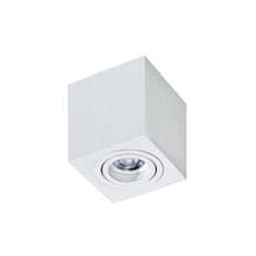 AZZARDO Stropné bodové prisadené svietidlo AZzardo Brant Square white AZ2824 GU10 1x50W IP20 9cm biele