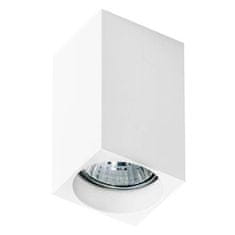 AZZARDO Stropné bodové prisadené svietidlo AZzardo Mini Square white AZ1381 GU10 1x50W IP20 5,6 cm hranaté biele