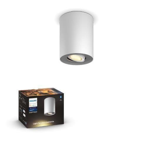 Philips Hue White Ambiance Stropné bodové svietidlo Philips Pillar BT 8719514338500 LED GU10 1x5W 350lm 2200-6500K 230V, biele s Bluetooth