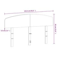 Vidaxl Čelo postele biele 150 cm masívna borovica