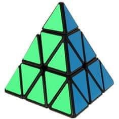 WOWO PYRAMINX Puzzle Kocka - Logická Hra pre Rozvoj Myslenia, 9,7 cm