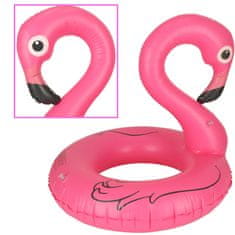 WOWO Detský nafukovací plavecký kruh Flamingo 90cm, vhodný do 6 rokov