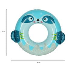 WOWO INTEX 59266 - Nafukovací Plavecký Kruh s Motívom Zvieratka, Modrý, Max 40kg