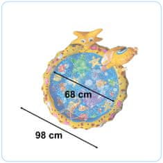 WOWO Interaktívna Vodná Podložka s Postrekovačom a Fontánou, 98 cm