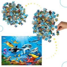WOWO Puzzle Skladačka CASTORLAND 200 Dielikov - Tropický Podvodný Svet, Vhodné pre Deti 7+ Rokov