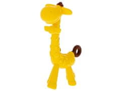 KIK KX5357 Silikónové hryzátko žirafa žltá