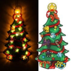 WOWO Závesná LED Dekorácia - Vianočný Stromček, 45 cm
