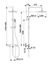 KFA armatura Logon premium termostatický sprchový set, chróm (5746-920-00)