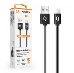 Aligator Dátový kábel POWER 3A, USB-C 1m čierny