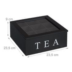 Relax Bambusová krabička na čaj s 9 priehradkami RD47497