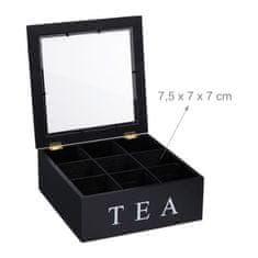 Relax Bambusová krabička na čaj s 9 priehradkami RD47497