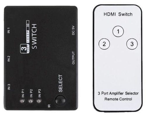 HADEX HDMI prepínač 31 DO D344A