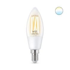 WiZ LED Žiarovka WiZ Tunable White Filament 8718699787196 E14 C35 4,9-40W 470lm 2700-6500K, stmievateľná