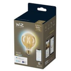 WiZ LED Žiarovka WiZ Tunable White Filament Amber 8718699786793 E27 G95 6,7-50W 640lm 2000-5000K, stmievateľná