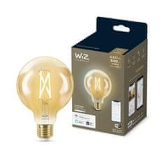 WiZ LED Žiarovka WiZ Tunable White Filament Amber 8718699786793 E27 G95 6,7-50W 640lm 2000-5000K, stmievateľná