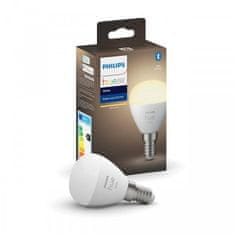 Philips Hue LED White Bluetooth žiarovka E14 kvapka 8719514356696 5,7W 470lm 2700K P45 IP20