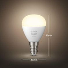 Philips Hue LED White Bluetooth žiarovka E14 kvapka set 2ks 8719514356771 2x5,7W 2x470lm 2700K P45 IP20