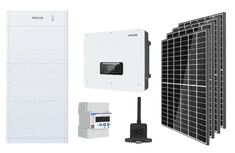 VS ELEKTRO Solárna súprava HYD 6KTL-3PH II BDU+AKU: 5kWh, Počet FVP: 10x460 Wp / 4,6 kWp, Rozvádzač: DC rozvádzač pre 1 reťazec